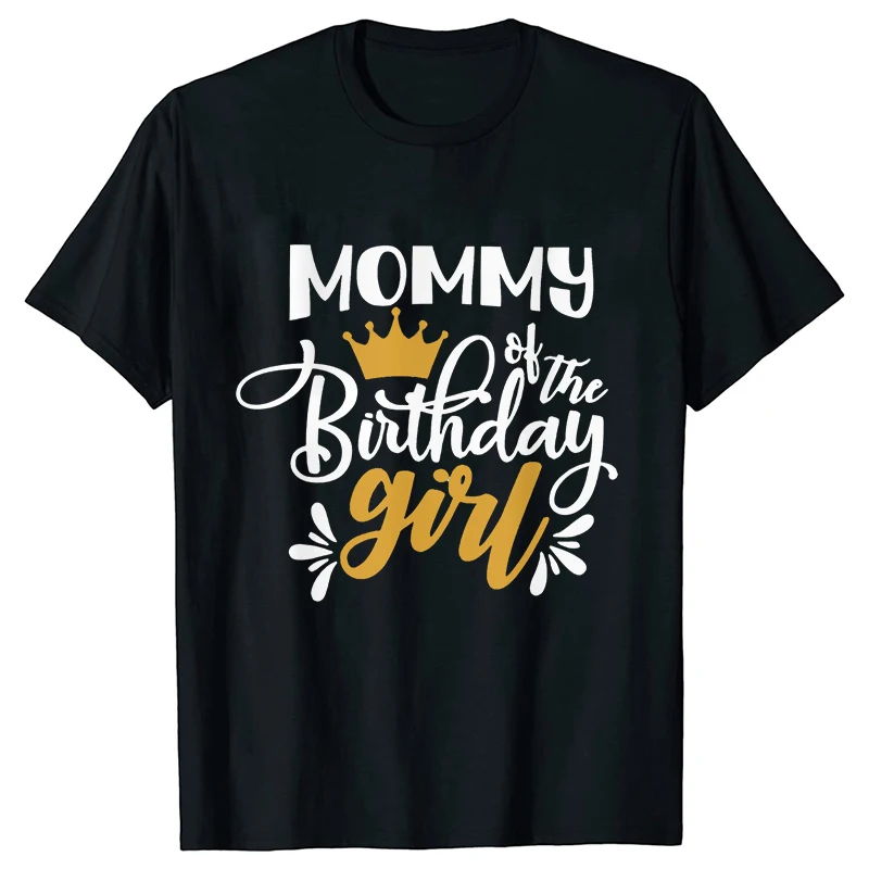 Birthday Squad T-Shirt Family Matching Unisex Tees Birthday Girls Party Clothing Fashion Graphic Y2k Tops Women Harajuku Clothes
