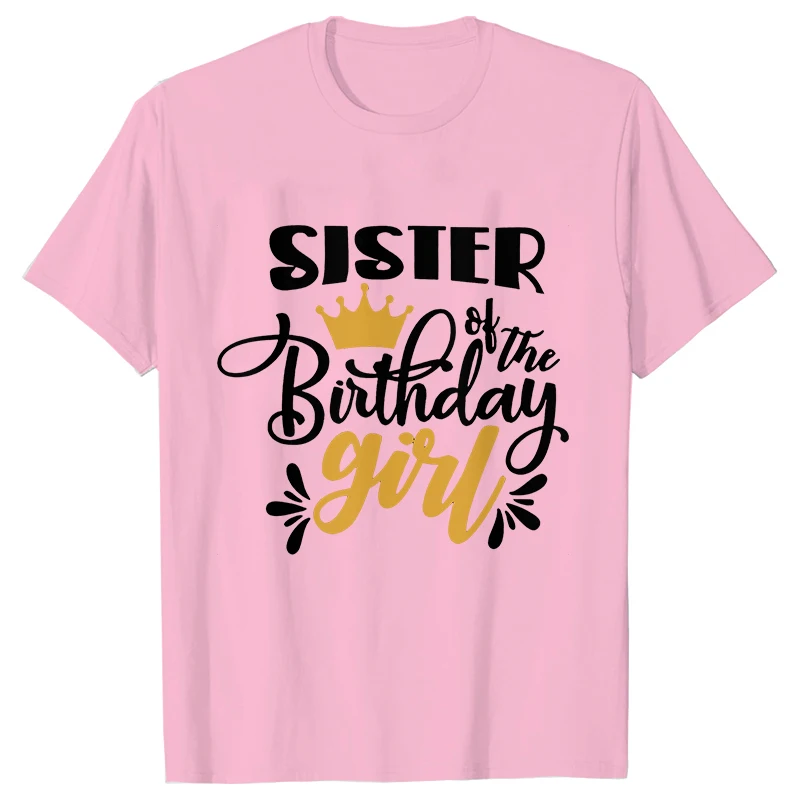 Birthday Squad T-Shirt Family Matching Unisex Tees Birthday Girls Party Clothing Fashion Graphic Y2k Tops Women Harajuku Clothes