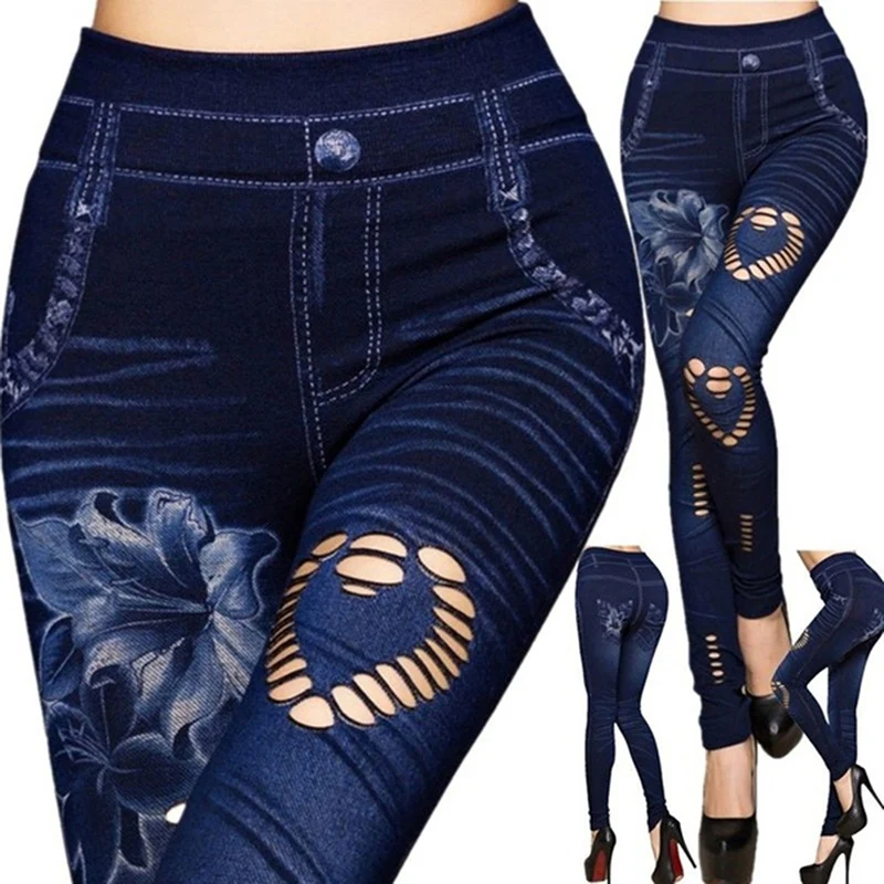 Hot Sexy Women Jean Skinny Jeggings Pants high waist leggings female print ankle-length Slim Legging Fitness Plus Size Hot Sexy Women Jean Skinny Jeggings Pants high waist leggings female print ankle-length Slim Legging Fitness Plus Size