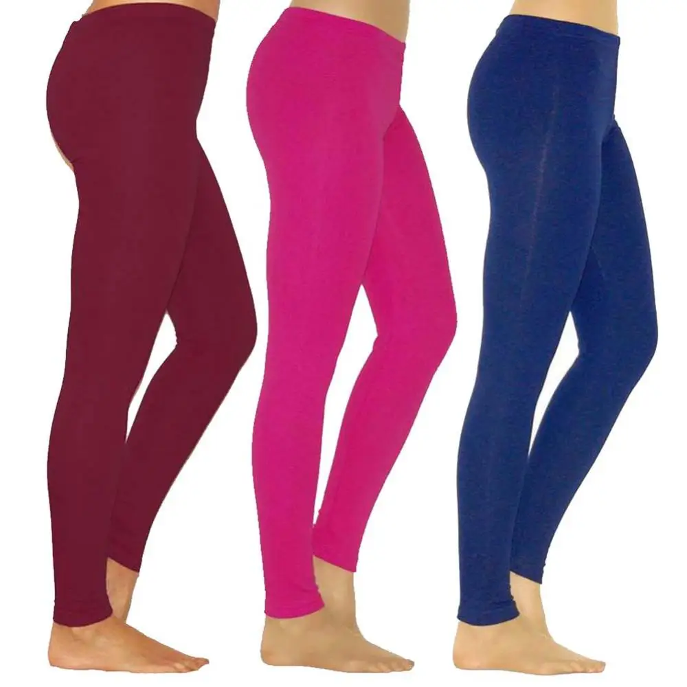 Women Solid Color Stretchy High Waist Slim Tights Leggings Pencil Pants Trousers Women Solid Color Stretchy High Waist Slim Tights Leggings Pencil Pants Trousers