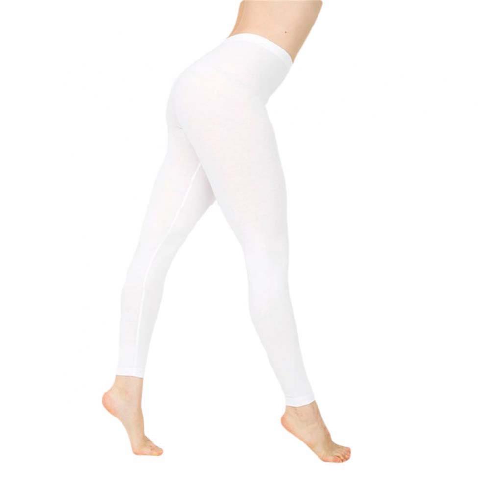 Women Solid Color Stretchy High Waist Slim Tights Leggings Pencil Pants Trousers Women Solid Color Stretchy High Waist Slim Tights Leggings Pencil Pants Trousers