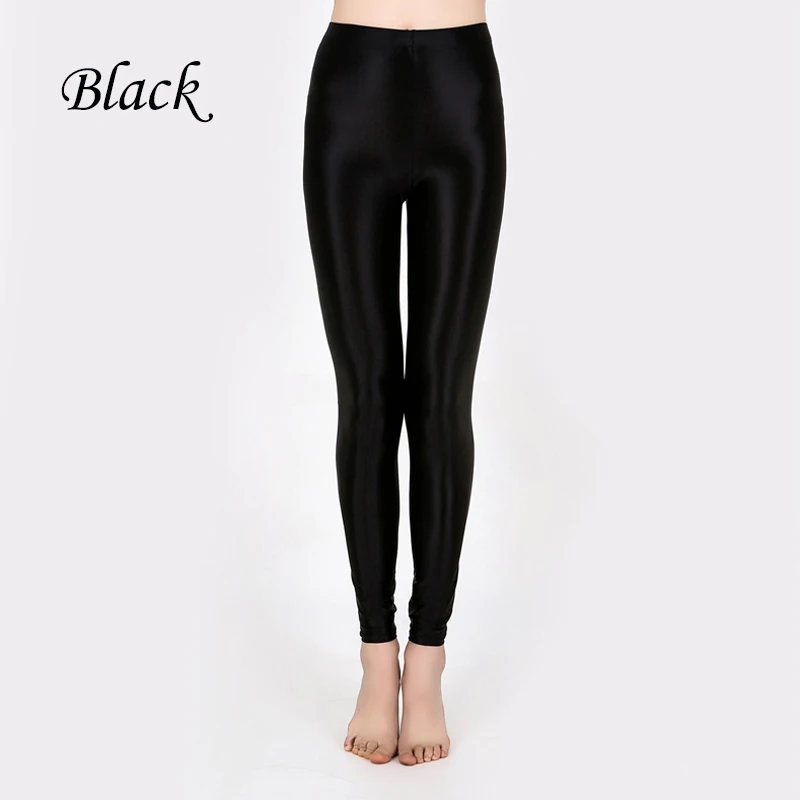 Shiny Glossy Opaque Leggings Shiny High Waist Tights Sexy Stockings Yoga Pants Training Women Sports Leggings Fitness