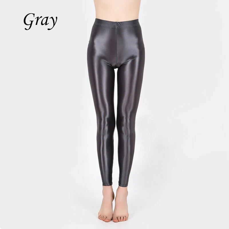 Shiny Glossy Opaque Leggings Shiny High Waist Tights Sexy Stockings Yoga Pants Training Women Sports Leggings Fitness