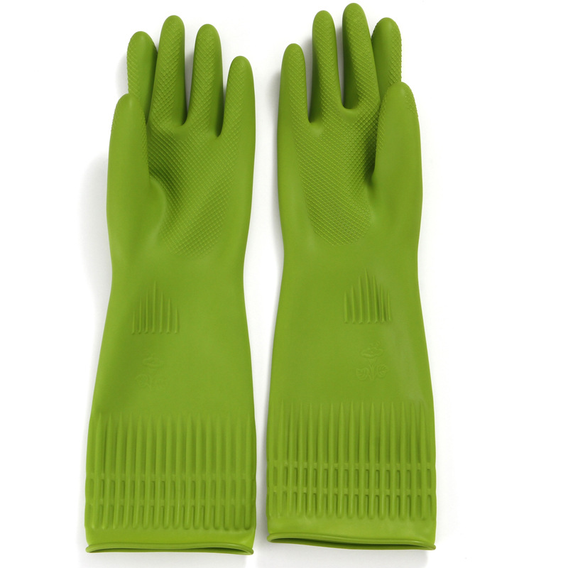 Kitchen Cleaning Latex Dish Washing Gloves Rubber Thickened And Lengthened Household Laundry Gloves