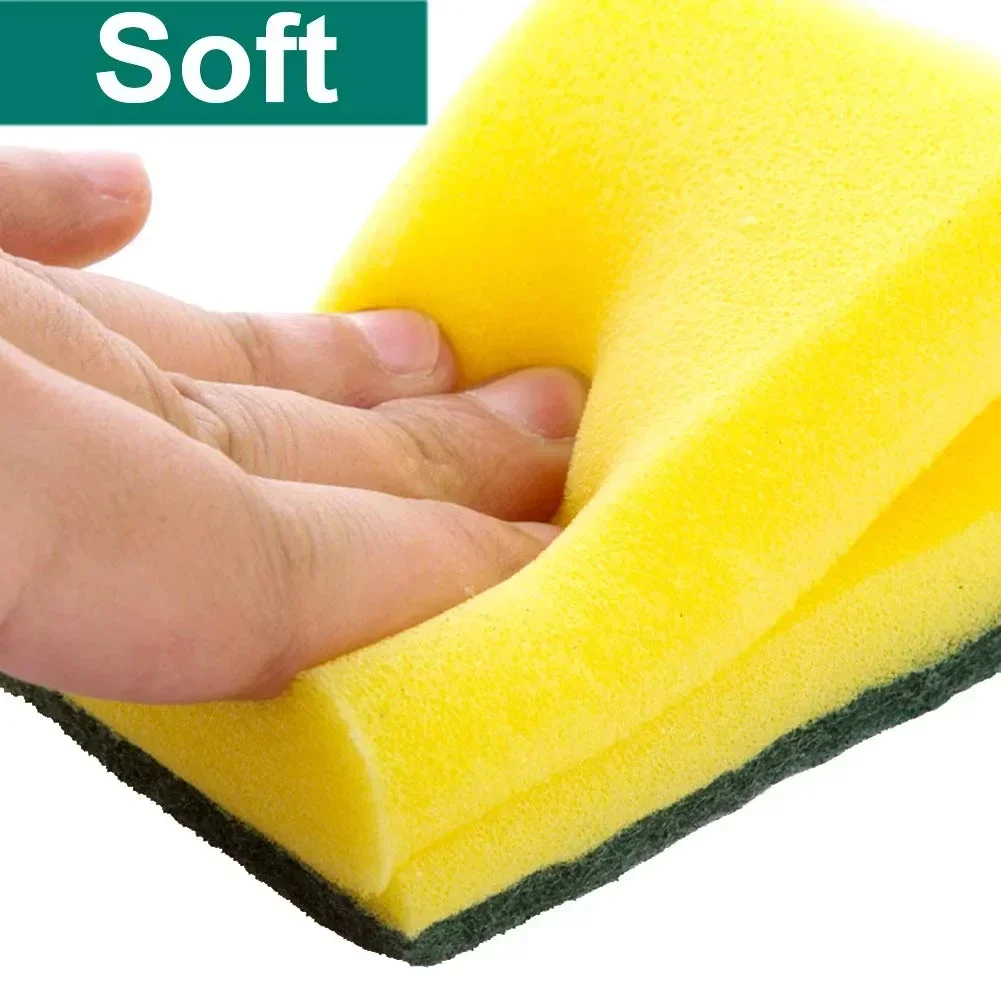 Magic Cleaning Sponges Double-sided Highly Absorbent Dishwashing Clean Sponge Pot Rust Stain Grease Brush Kitchen Cleaner Tools