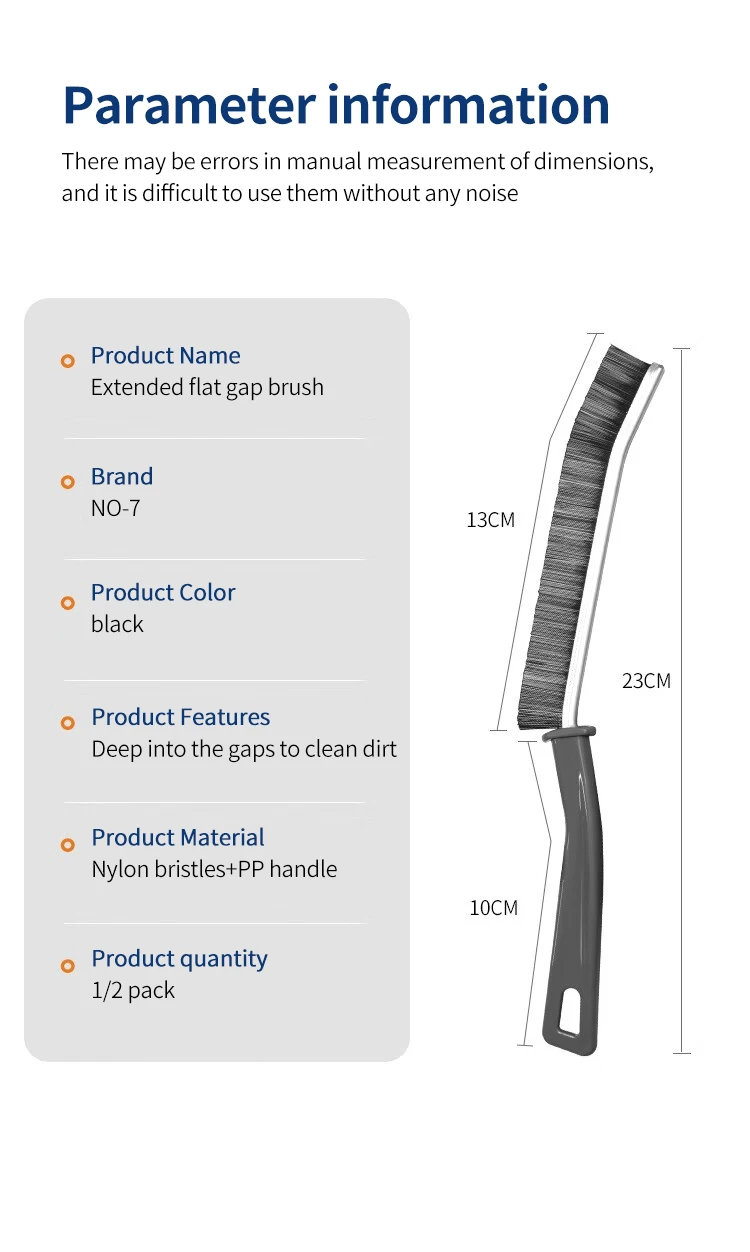 Cleaning Brush for Fine Seam Corners Groove Window Cleaning Tools Kitchen Bathroom Tiles Joints Brush Microfiber Toilet WC Brush