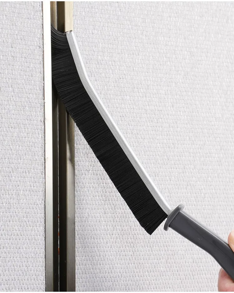Cleaning Brush for Fine Seam Corners Groove Window Cleaning Tools Kitchen Bathroom Tiles Joints Brush Microfiber Toilet WC Brush