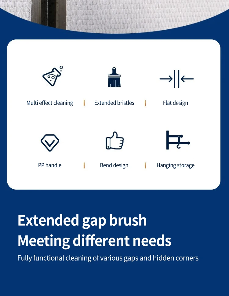 Cleaning Brush for Fine Seam Corners Groove Window Cleaning Tools Kitchen Bathroom Tiles Joints Brush Microfiber Toilet WC Brush