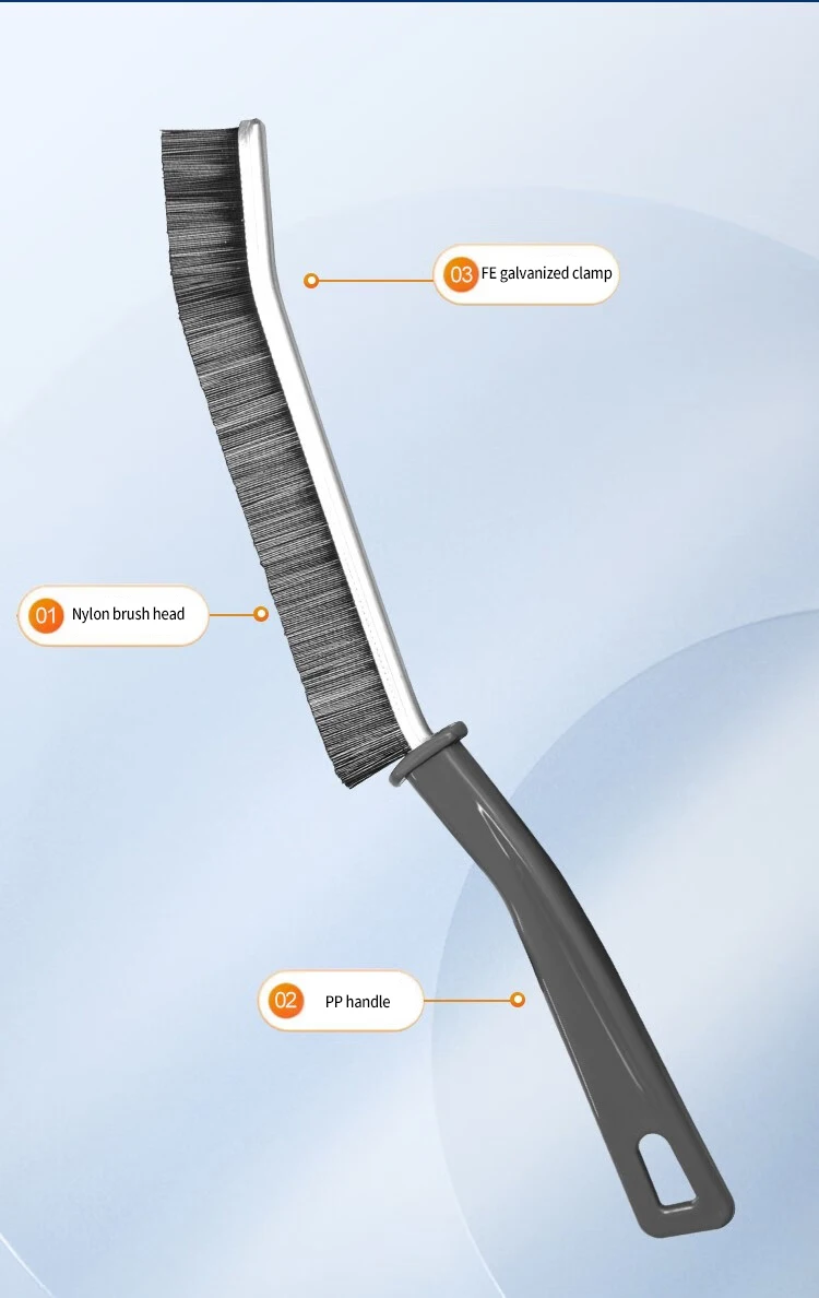 Cleaning Brush for Fine Seam Corners Groove Window Cleaning Tools Kitchen Bathroom Tiles Joints Brush Microfiber Toilet WC Brush