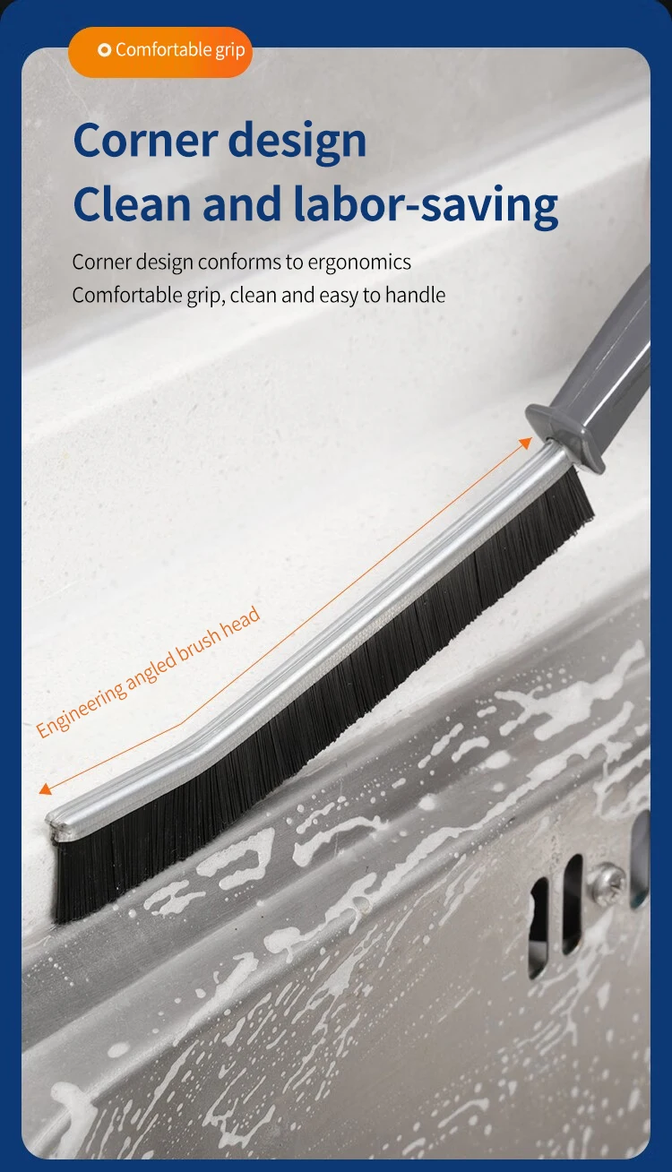 Cleaning Brush for Fine Seam Corners Groove Window Cleaning Tools Kitchen Bathroom Tiles Joints Brush Microfiber Toilet WC Brush
