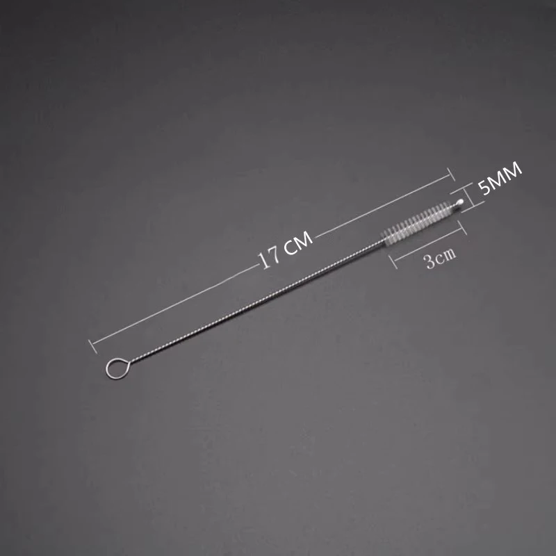 Drinking Straw Cleaning Brush Kit Reusable Tube Pipe Cleaner Nylon Stainless Steel Long Cleaning Brushes for Baby Cup Bottles