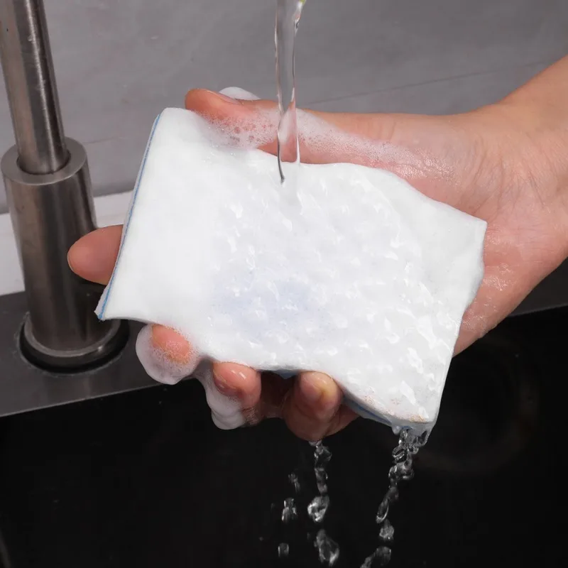 1/10PCS Cleaning Sponge Eraser Blue White High Density Nano Sponge Block for Kitchen Office Bathroom Thickened Double Cleaner