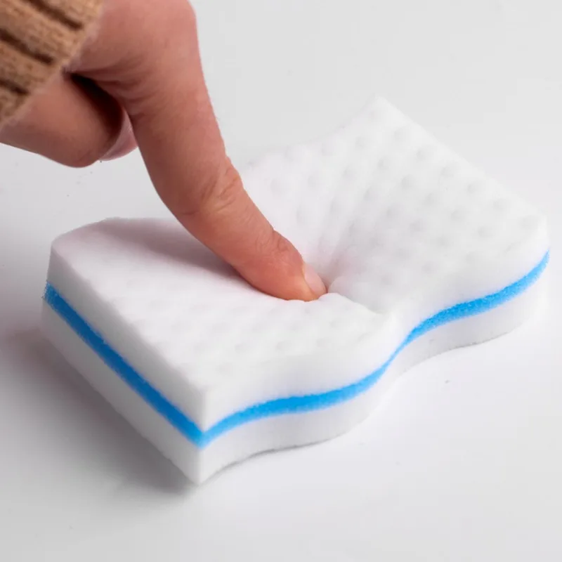 1/10PCS Cleaning Sponge Eraser Blue White High Density Nano Sponge Block for Kitchen Office Bathroom Thickened Double Cleaner
