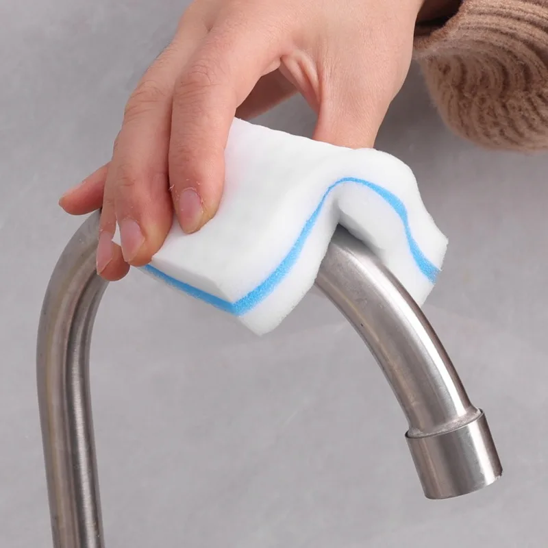 1/10PCS Cleaning Sponge Eraser Blue White High Density Nano Sponge Block for Kitchen Office Bathroom Thickened Double Cleaner