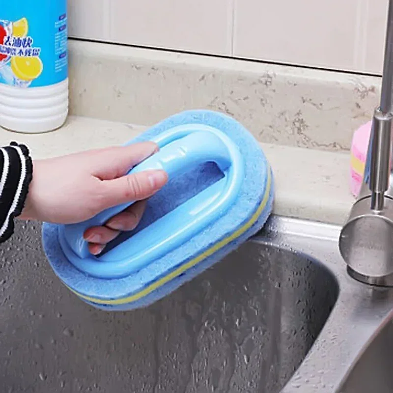 Kitchen Bathroom Toilet Cleaning magic sponge Glass Wall Cleaning Bath Brush Handle Sponge Ceramic Window Slot Clean Brush Kitchen Bathroom Toilet Cleaning magic sponge Glass Wall Cleaning Bath Brush Handle Sponge Ceramic Window Slot Clean Brush