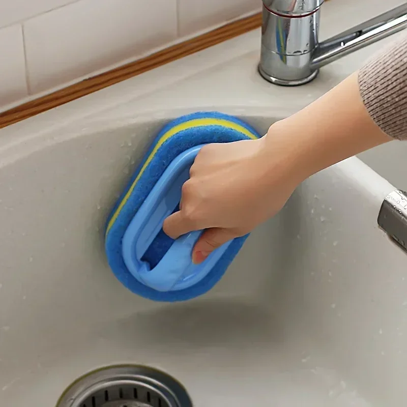 Kitchen Bathroom Toilet Cleaning magic sponge Glass Wall Cleaning Bath Brush Handle Sponge Ceramic Window Slot Clean Brush Kitchen Bathroom Toilet Cleaning magic sponge Glass Wall Cleaning Bath Brush Handle Sponge Ceramic Window Slot Clean Brush