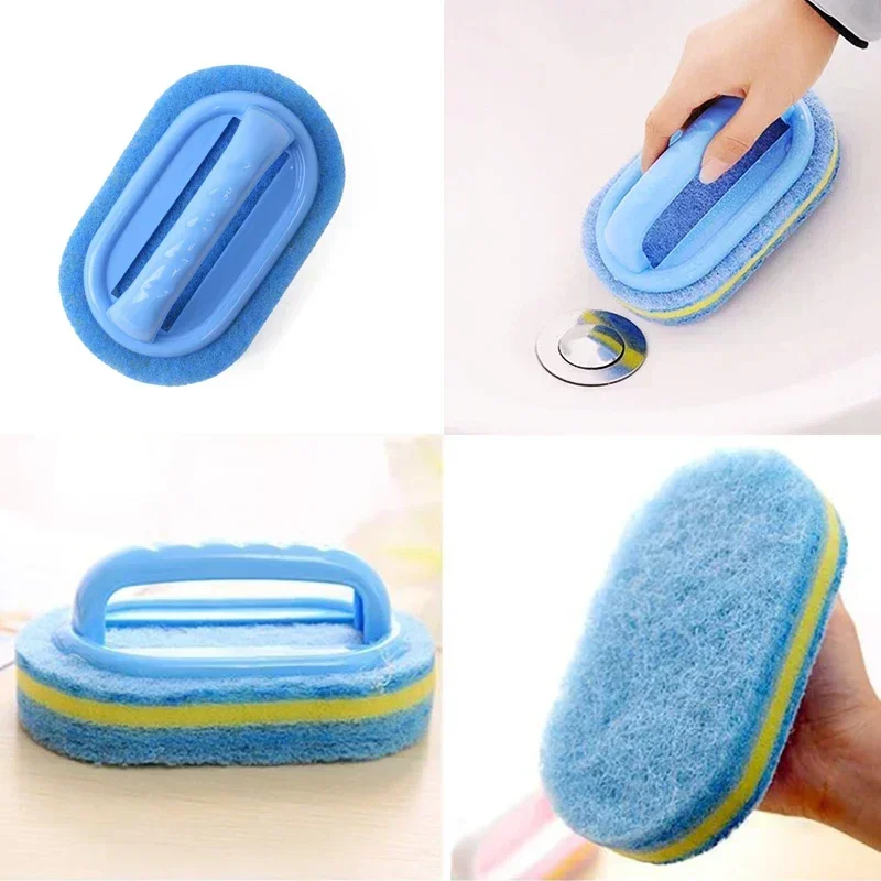 Kitchen Bathroom Toilet Cleaning magic sponge Glass Wall Cleaning Bath Brush Handle Sponge Ceramic Window Slot Clean Brush Kitchen Bathroom Toilet Cleaning magic sponge Glass Wall Cleaning Bath Brush Handle Sponge Ceramic Window Slot Clean Brush
