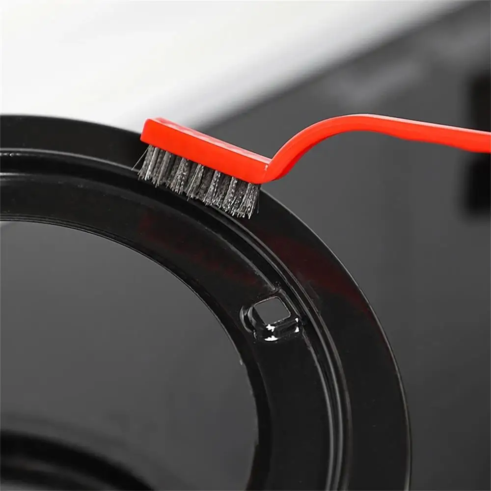 3Pcs Gas Stove Cleaning Brushes Kitchen Range Hood Brush Copper Wire Stainless Steel Nylon Wire Brush Kitchen Cleaning Tools