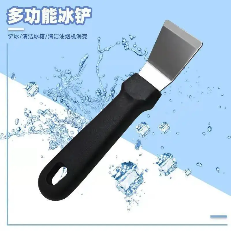 Ice Remover Tool Kitchen Clean Gadget Portable Useful Fridge Tools Defrosting Shovel Freezer Ice Scraper Shovel Stainless Steel