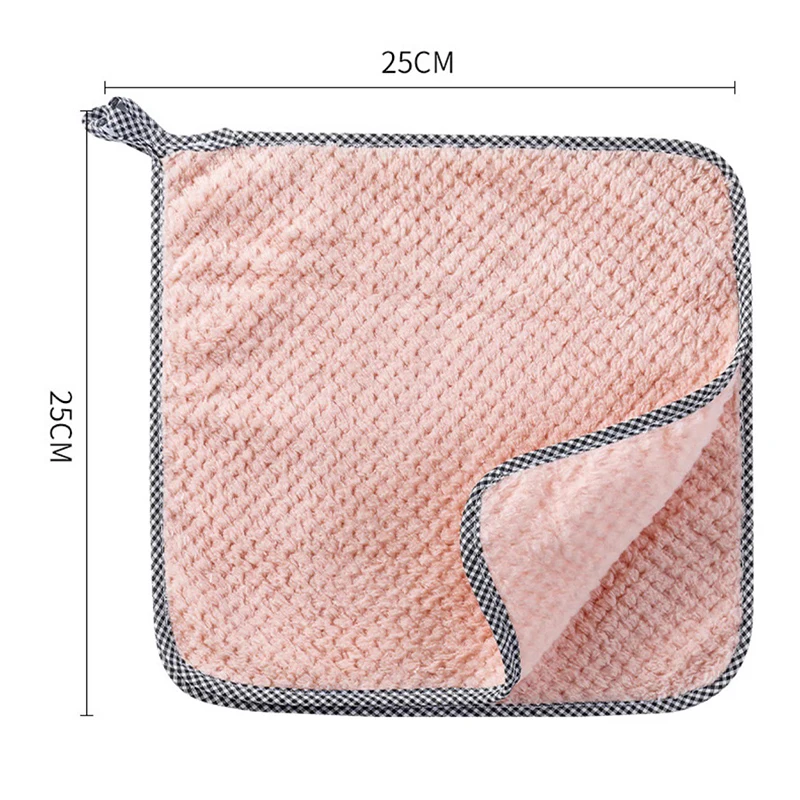 1/5/10Pcs Kitchen Towels Hangable Cleaning Cloth for Tableware Dish Cloth Microfiber Absorbent Household Cleaning Towels 1/5/10Pcs Kitchen Towels Hangable Cleaning Cloth for Tableware Dish Cloth Microfiber Absorbent Household Cleaning Towels