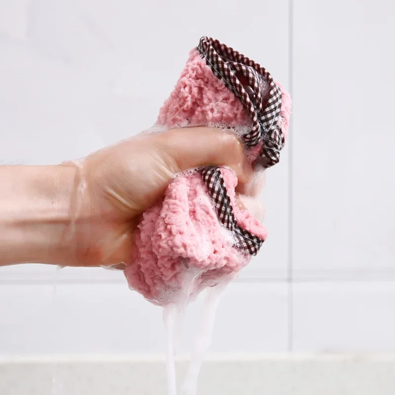 1/5/10Pcs Kitchen Towels Hangable Cleaning Cloth for Tableware Dish Cloth Microfiber Absorbent Household Cleaning Towels 1/5/10Pcs Kitchen Towels Hangable Cleaning Cloth for Tableware Dish Cloth Microfiber Absorbent Household Cleaning Towels