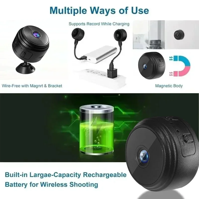 A9 Mini Camera WiFi Wireless Monitoring Security Protection Remote Monitor Camcorders Video Surveillance Smart Home
