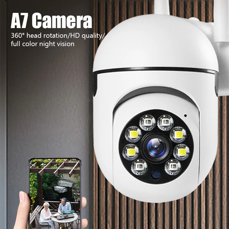Smart 2.4G WiFi Camera for Home Security Video Surveillance Supprt Two Way Audio Mobile Motion Outdoor/Outside Night Vision