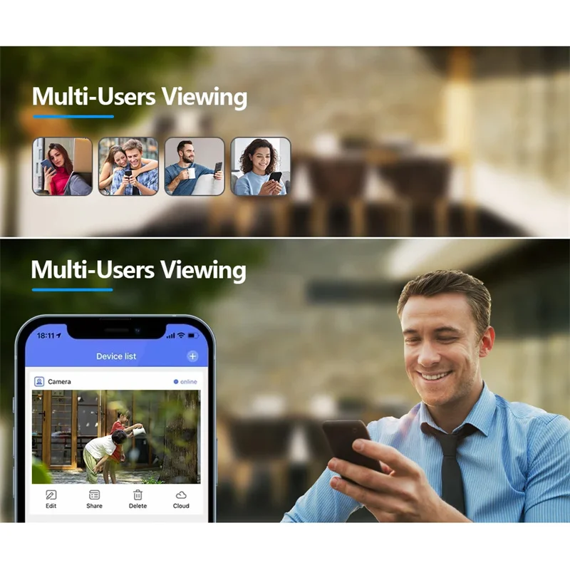 2.4G WiFi Indoor Camera Smart Home Security Video Surveillance Supprt Two Way Audio Mobile Motion