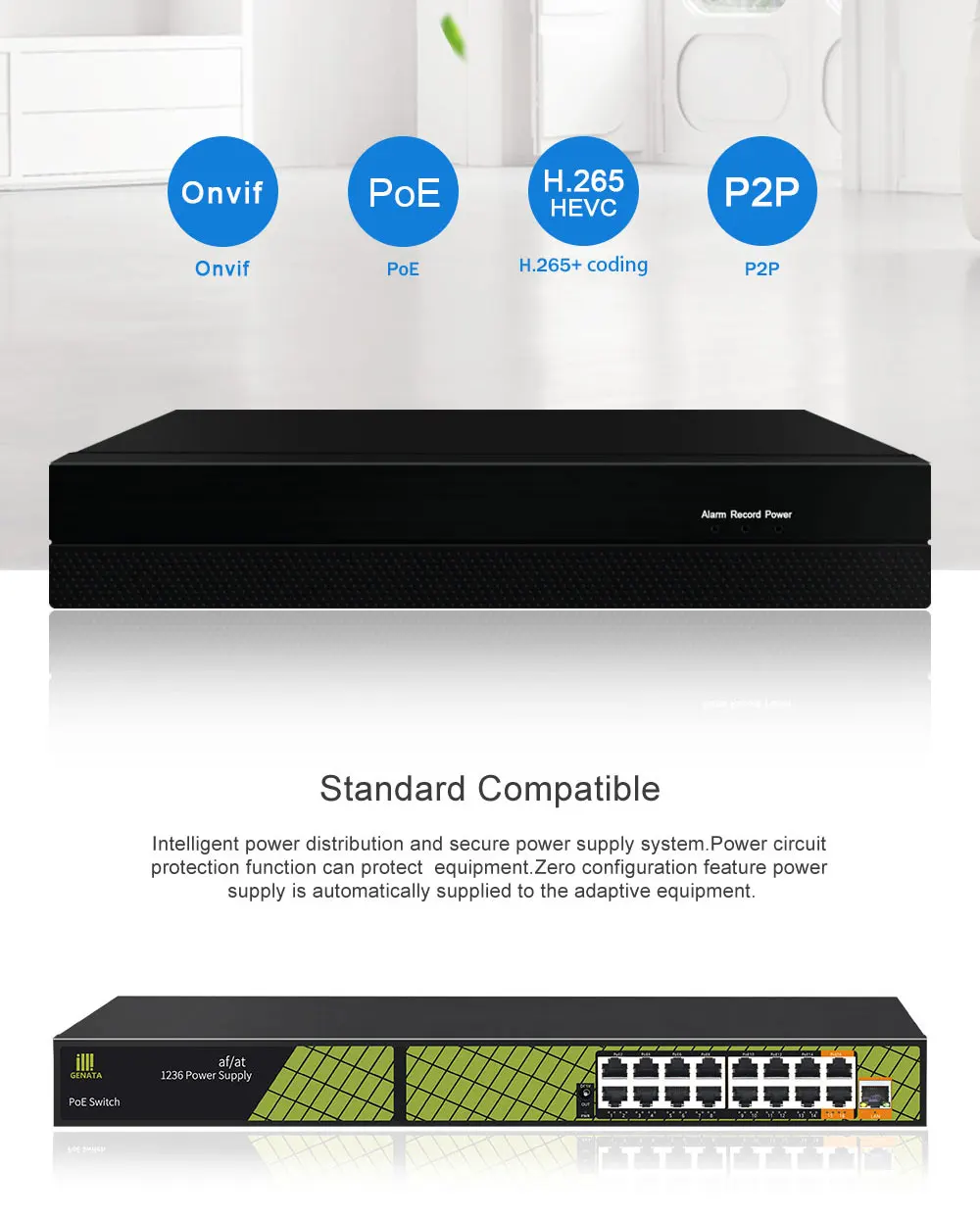 Indoor Outdoor 16 Channel IP Security Cameras Systems 5MP 16ch NVR Kit Camera Video Surveillance with 4TB HDD