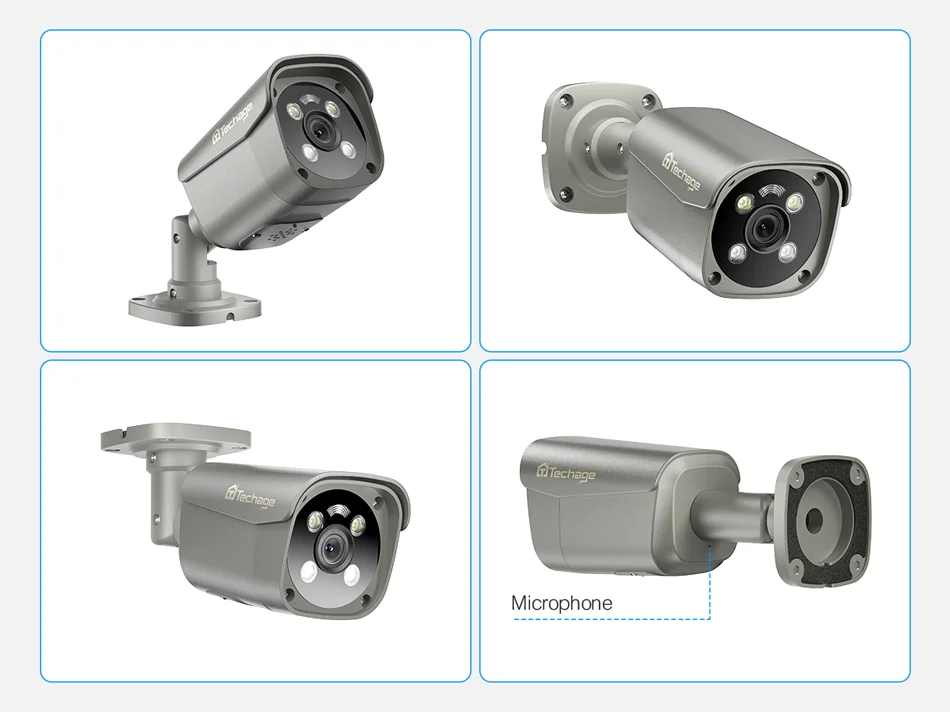 Products subject to negotiation8CH 8MP Poe Camera NVR Kit Outdoor Security Video Surveillance Camera System AI Face Detection