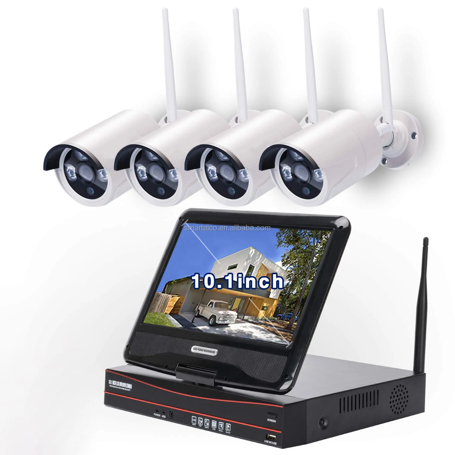 HD  4pcs 3MP WiFi Security Cameras Home Outdoor Video Monitoring Surveillance Kits Wireless CCTV Camera