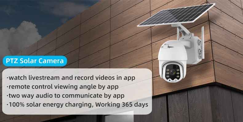Cheap Price Outdoor House PTZ Video CCTV Wireless Security Surveillance System Solar Panel Powered Battery 4G Camera