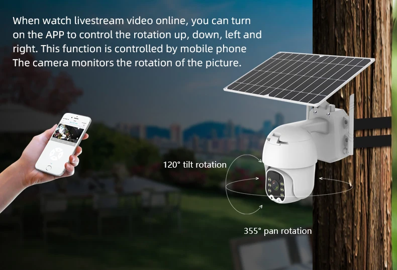 Cheap Price Outdoor House PTZ Video CCTV Wireless Security Surveillance System Solar Panel Powered Battery 4G Camera