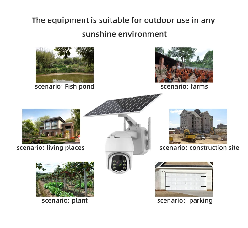 Cheap Price Outdoor House PTZ Video CCTV Wireless Security Surveillance System Solar Panel Powered Battery 4G Camera