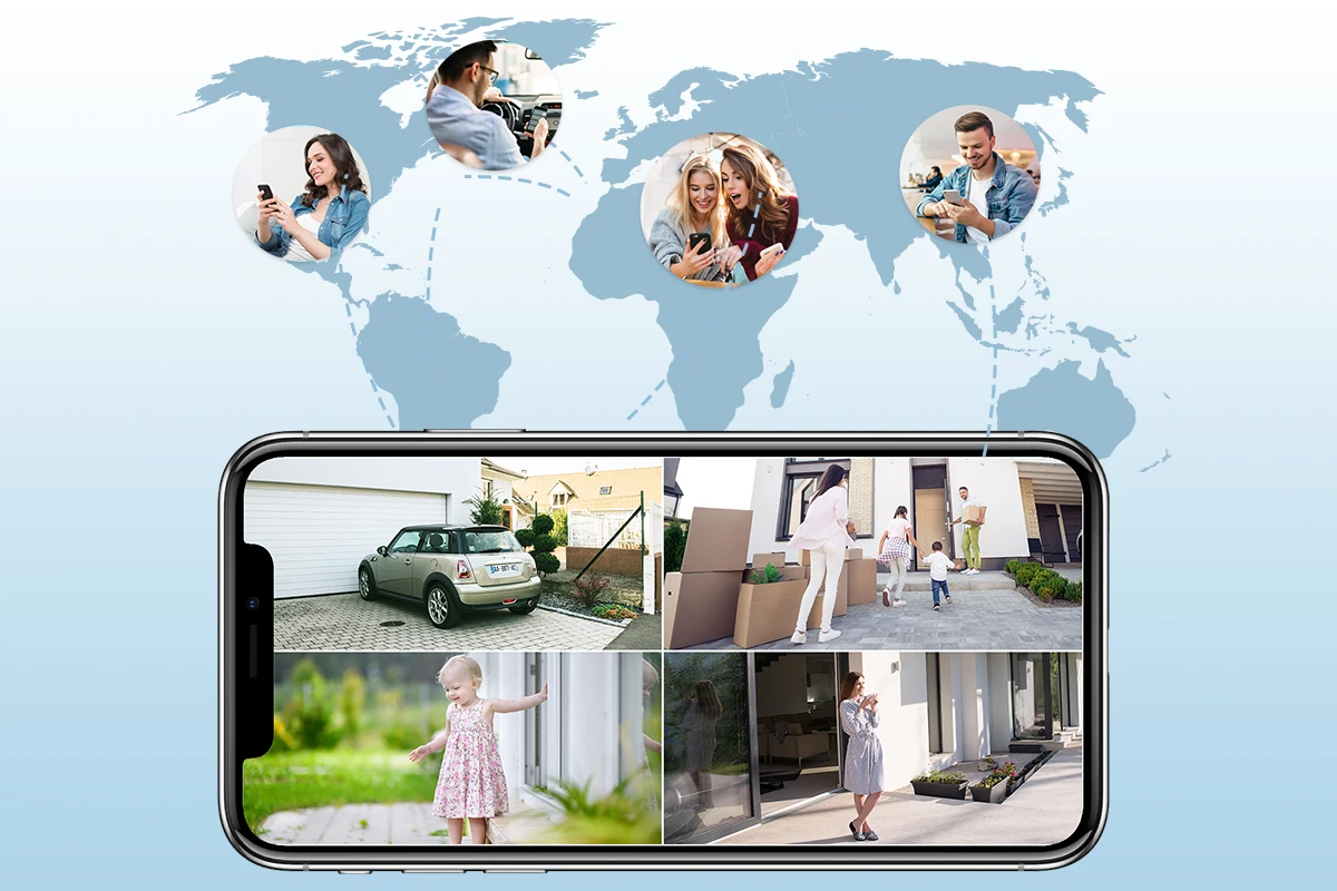 Ctronics Outdoor Wifi Surveillance Camera 4K 16MP 8MP + 8MP Dual Lens 360 10X Auto Zoom Tracking Security Camera Real 4K IMX415