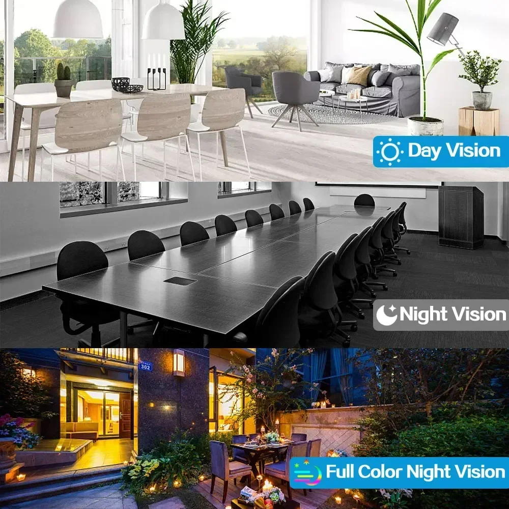 2MP WiFi Surveillance Camera Color Night Auto Tracking CCTV IP WiFi Camera Security Protection Home Surveillance Camera Monitor