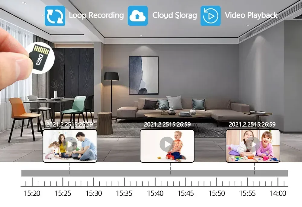 2MP WiFi Surveillance Camera Color Night Auto Tracking CCTV IP WiFi Camera Security Protection Home Surveillance Camera Monitor