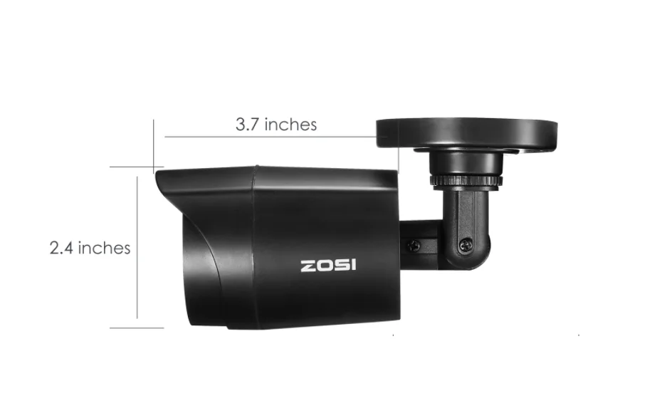 ZOSI 4pcs/lot 1080p HD-TVI CCTV Security Camera ,80ft Night Vision ,Outdoor Whetherproof Surveillance Camera Kit