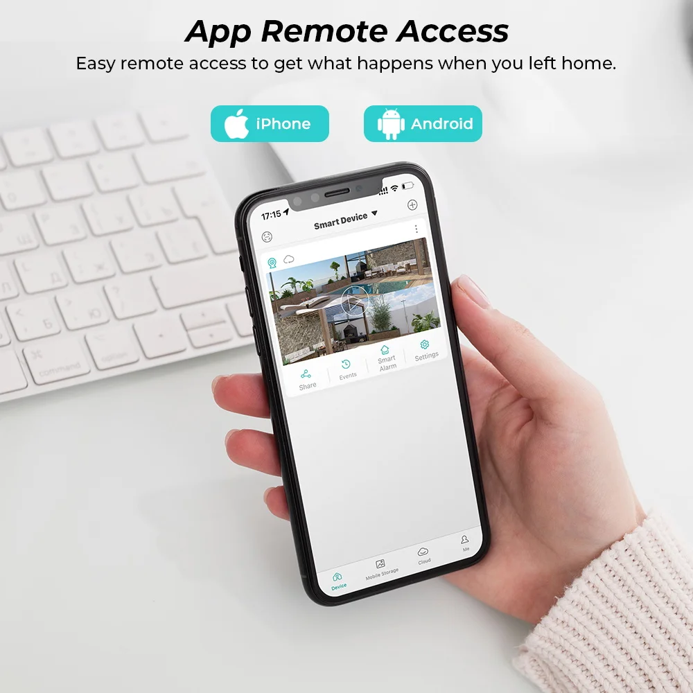 4K 8MP WiFi PTZ IP Camera Dual Lens &Screen Auto Tracking Outdoor Waterproof Security Video CCTV Surveillance Camera Light Alarm