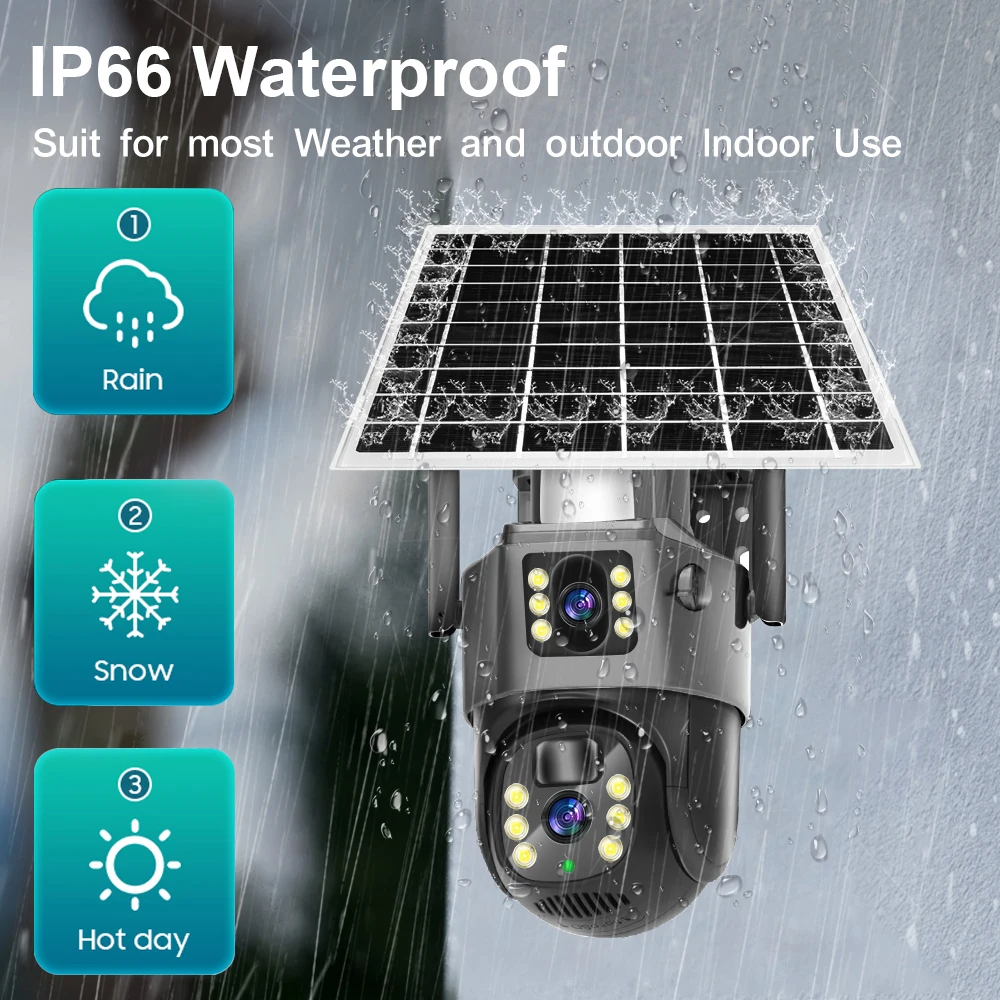 Linook V380, Wireless 4G SIM card outdoor solar camera waterproof 360 dual lens 4K, CCTV security protection IP camera, Linook V380, Wireless 4G SIM card outdoor solar camera waterproof 360 dual lens 4K, CCTV security protection IP camera,
