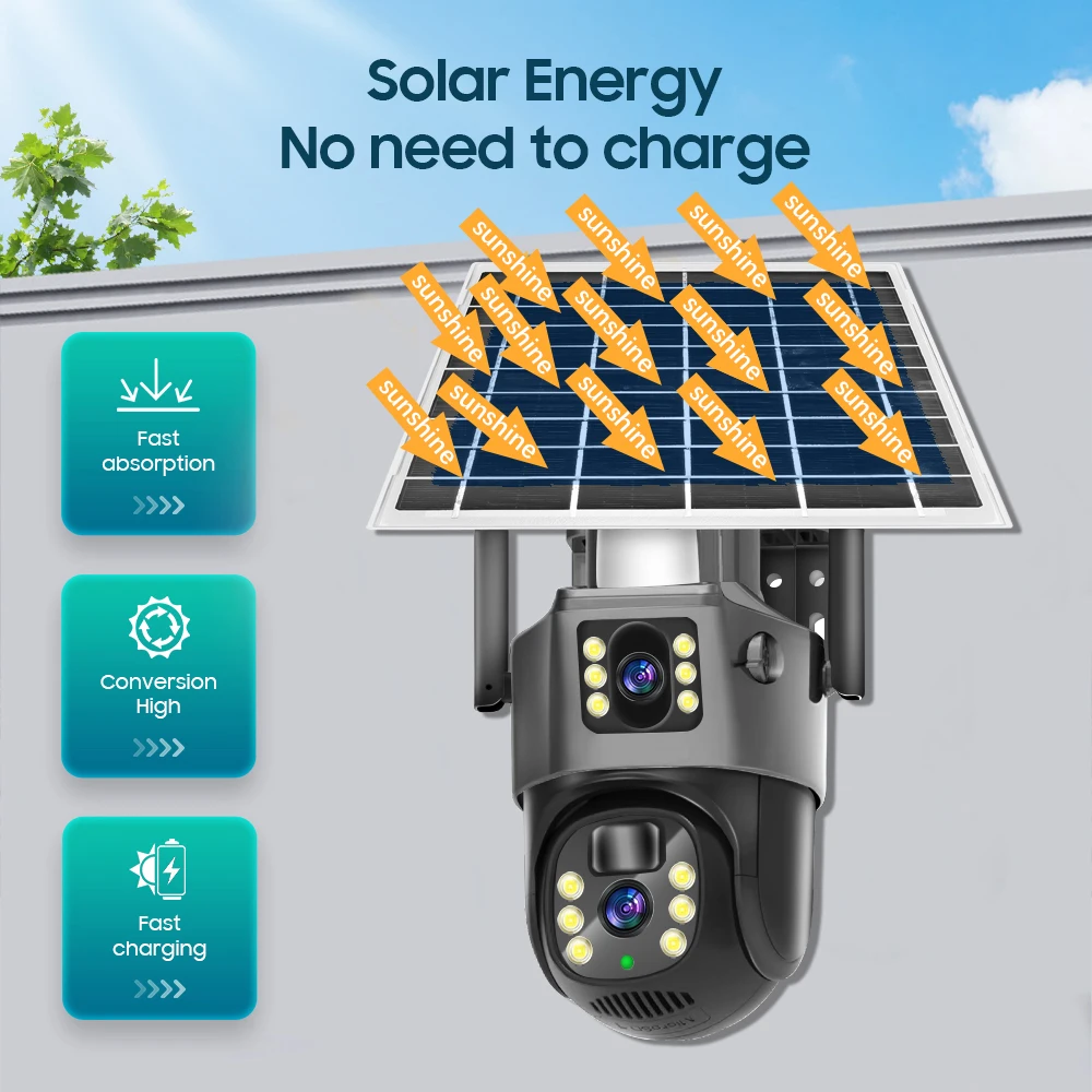 Linook V380, Wireless 4G SIM card outdoor solar camera waterproof 360 dual lens 4K, CCTV security protection IP camera, Linook V380, Wireless 4G SIM card outdoor solar camera waterproof 360 dual lens 4K, CCTV security protection IP camera,