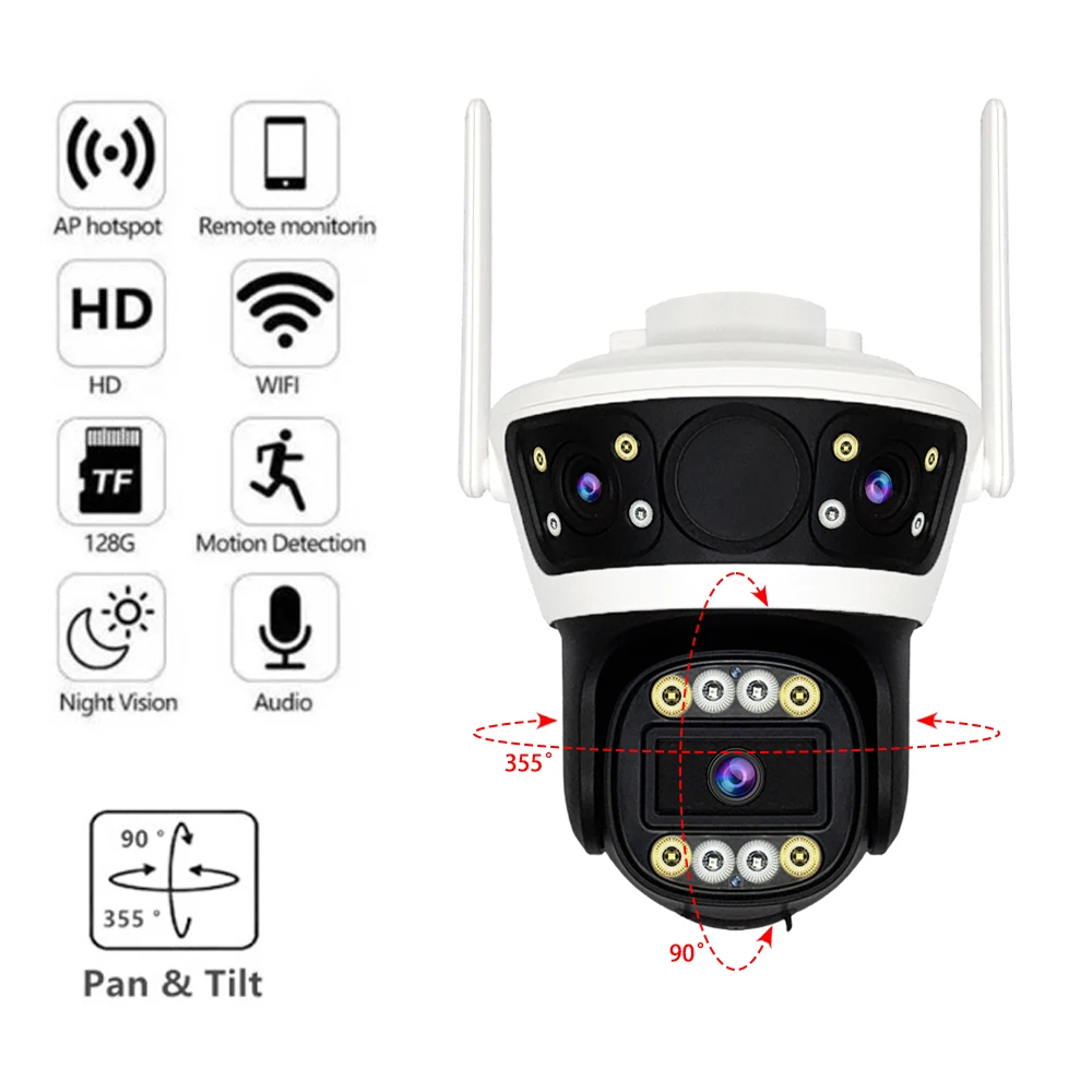 Outdoor Wifi Surveillance Cameras Wi-fi Surveillance Camera for Home 360 Video Recording Security Wireless Protection Outdoor Wifi Surveillance Cameras Wi-fi Surveillance Camera for Home 360 Video Recording Security Wireless Protection