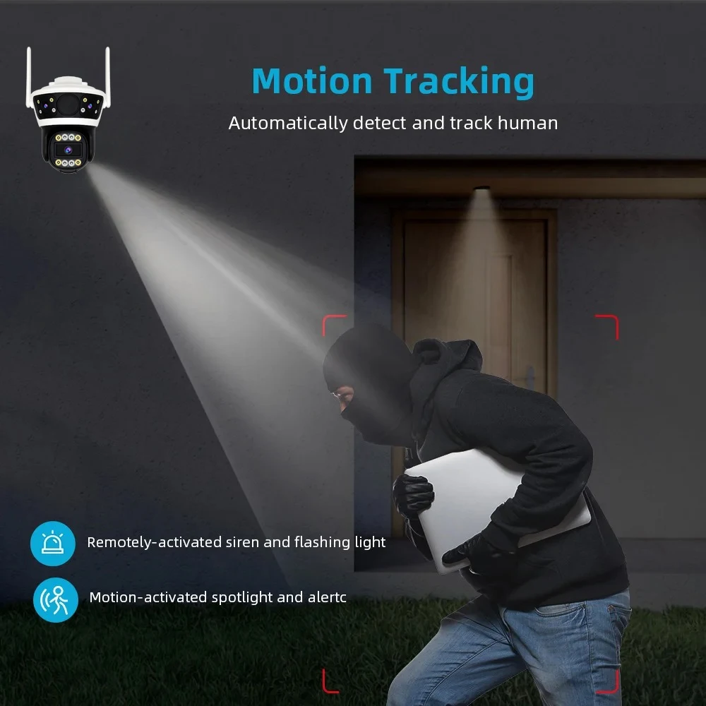 Outdoor Wifi Surveillance Cameras Wi-fi Surveillance Camera for Home 360 Video Recording Security Wireless Protection