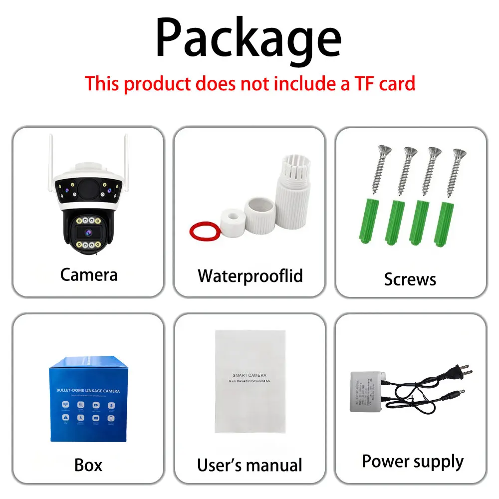 Outdoor Wifi Surveillance Cameras Wi-fi Surveillance Camera for Home 360 Video Recording Security Wireless Protection