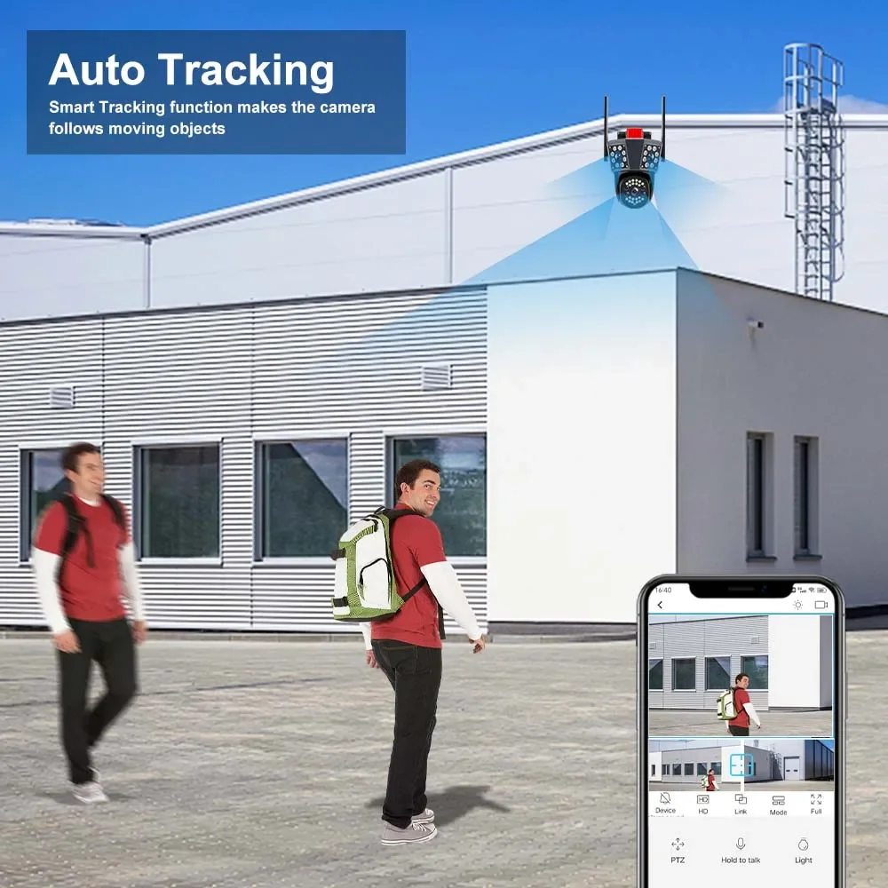 6K 12MP IP Camera Three Lens Outdoor PTZ WiFi Wireless Smart Home Security Protection Auto Tracking CCTV Video Surveillance 6K 12MP IP Camera Three Lens Outdoor PTZ WiFi Wireless Smart Home Security Protection Auto Tracking CCTV Video Surveillance