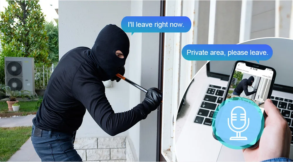 8K 16MP IP Camera WiFi Three Screens Outdoor PTZ Cameras Home Security Protection Auto Tracking CCTV Video Surveillance Cam