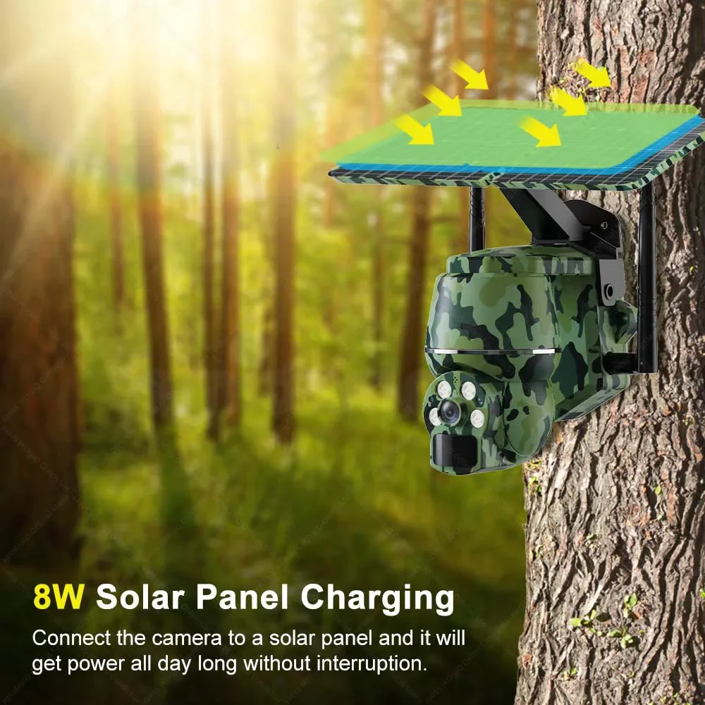 4G SIM IP Solar Camera 2K 4MP Outdoor Wireless WIFI Wildlife Camera PTZ Video Surveillance Security Protection CCTV Monitor 4G SIM IP Solar Camera 2K 4MP Outdoor Wireless WIFI Wildlife Camera PTZ Video Surveillance Security Protection CCTV Monitor