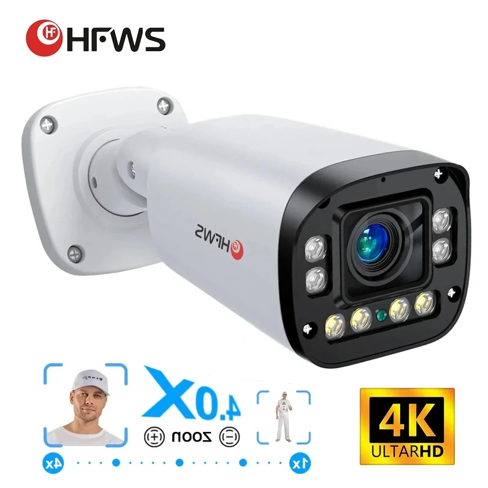 4K video camera 8MP Auto Focus Poe ip camera H.265 Onvif AI Face Detection Humanoid CCTV Home surveillance cameras 4K video camera 8MP Auto Focus Poe ip camera H.265 Onvif AI Face Detection Humanoid CCTV Home surveillance cameras