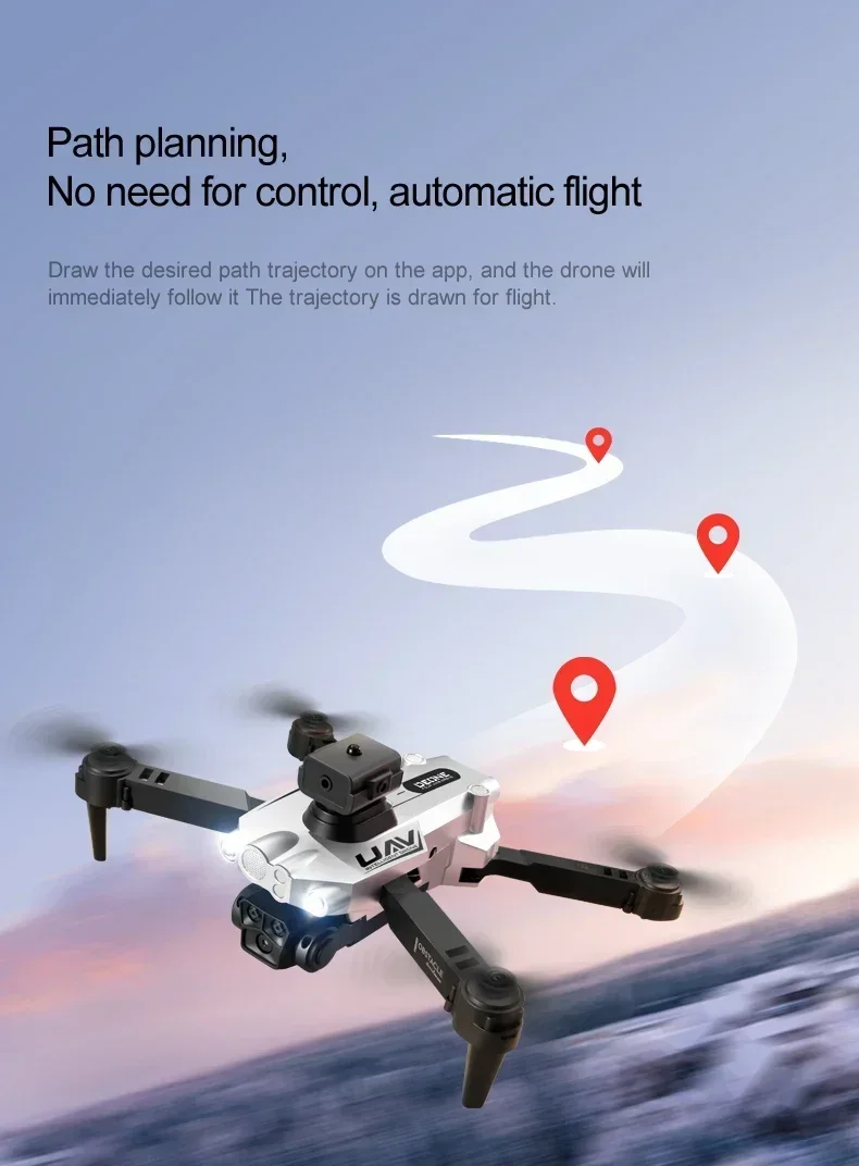 Xiaomi 10000M Lu200 Drone 8K GPS Triple Camera Aerial Photography Wifi Optical Localization Four-way Obstacle Avoidance Drone