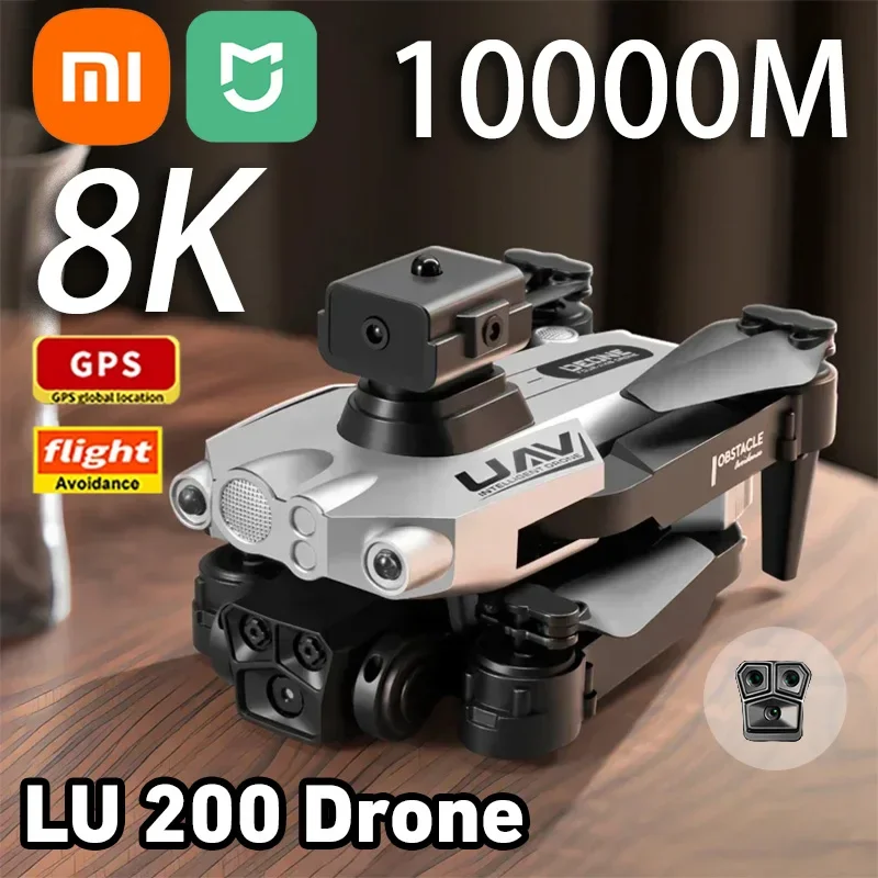 Xiaomi 10000M Lu200 Drone 8K GPS Triple Camera Aerial Photography Wifi Optical Localization Four-way Obstacle Avoidance Drone Xiaomi 10000M Lu200 Drone 8K GPS Triple Camera Aerial Photography Wifi Optical Localization Four-way Obstacle Avoidance Drone